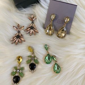 Four pairs fashion earrings